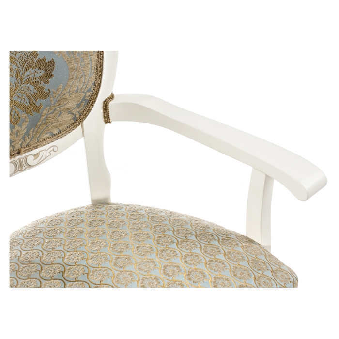 Кресло Adriano 2 молочный / патина