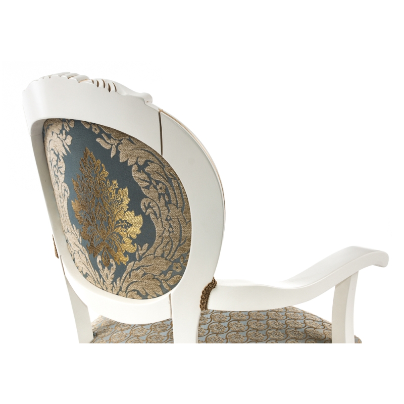 Кресло Adriano 2 молочный / патина