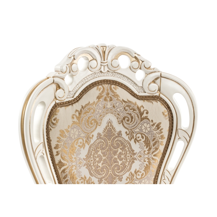 Кресло Bronte молочный / патина