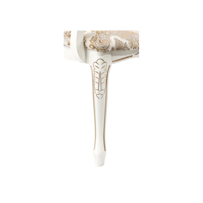 Кресло Bronte молочный / патина