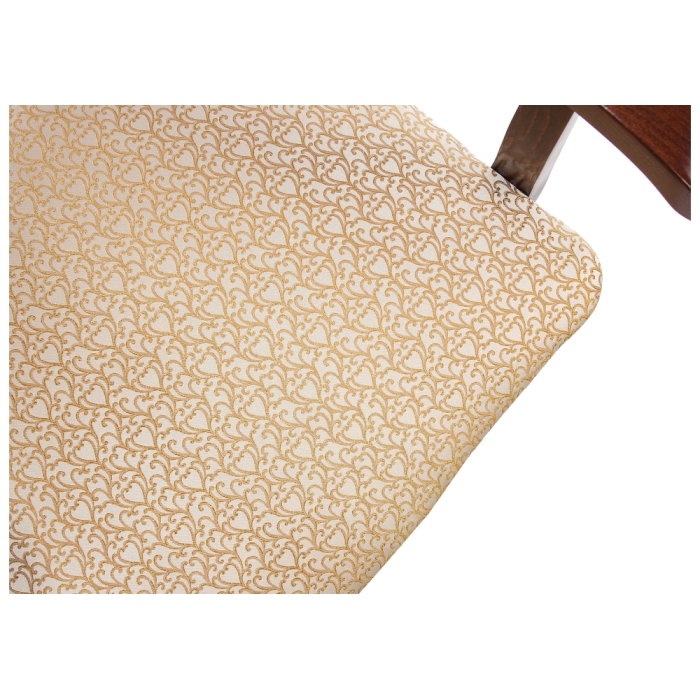 Кресло Bronte вишня с патиной /  бежевый