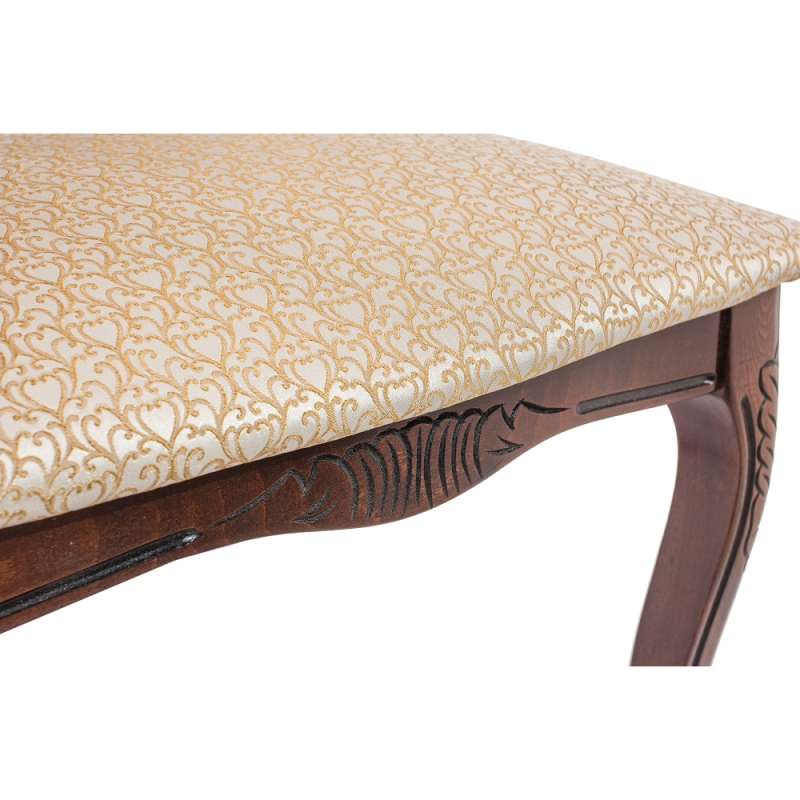 Кресло Bronte вишня с патиной /  бежевый