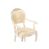 Кресло Лауро слоновая кость с золотой патиной / бежевый тесьма 11