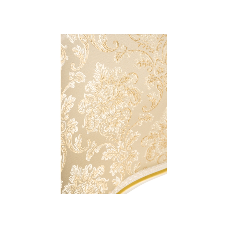 Кресло Лауро слоновая кость с золотой патиной / бежевый тесьма 11