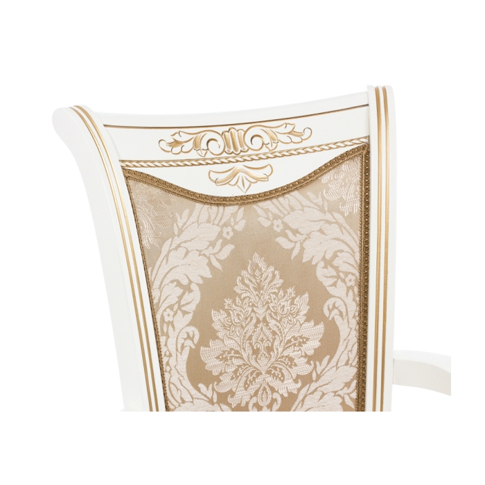 Стул деревянный Mariano молочное с патиной