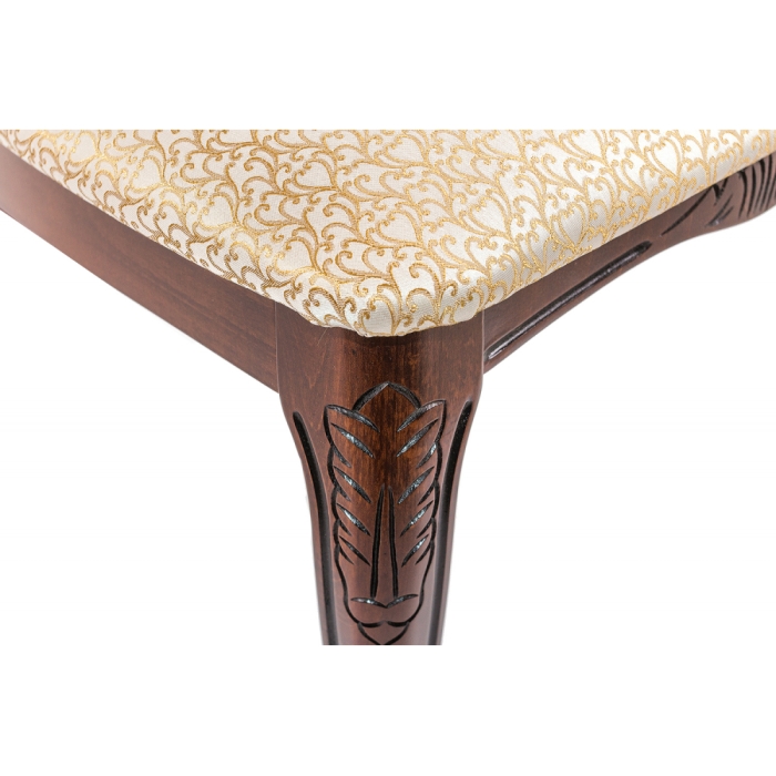 Стул Bronte вишня / бежевый патина