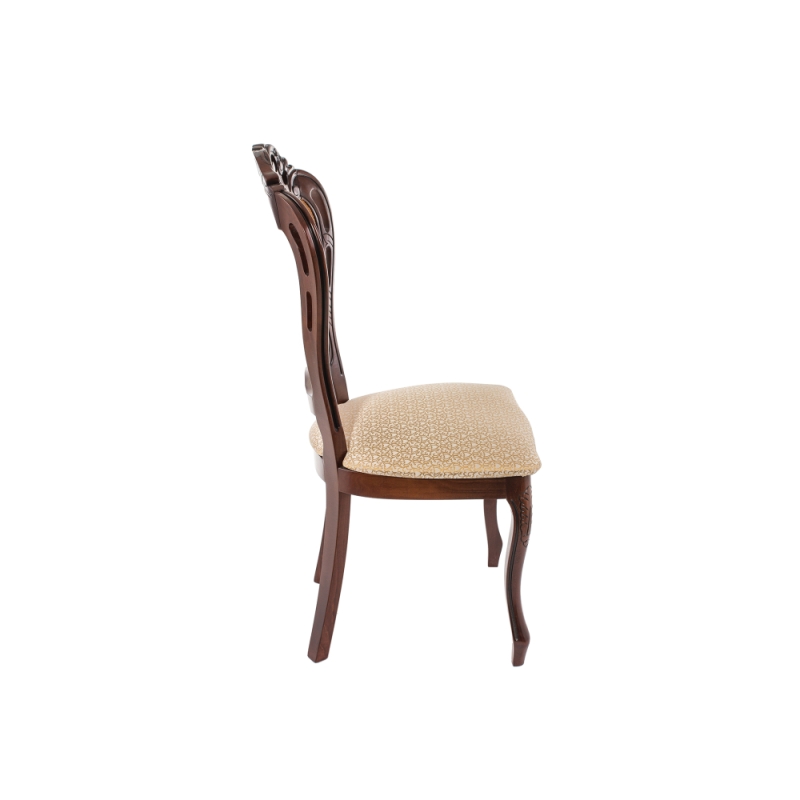 Стул Bronte вишня  с патиной / бежевый