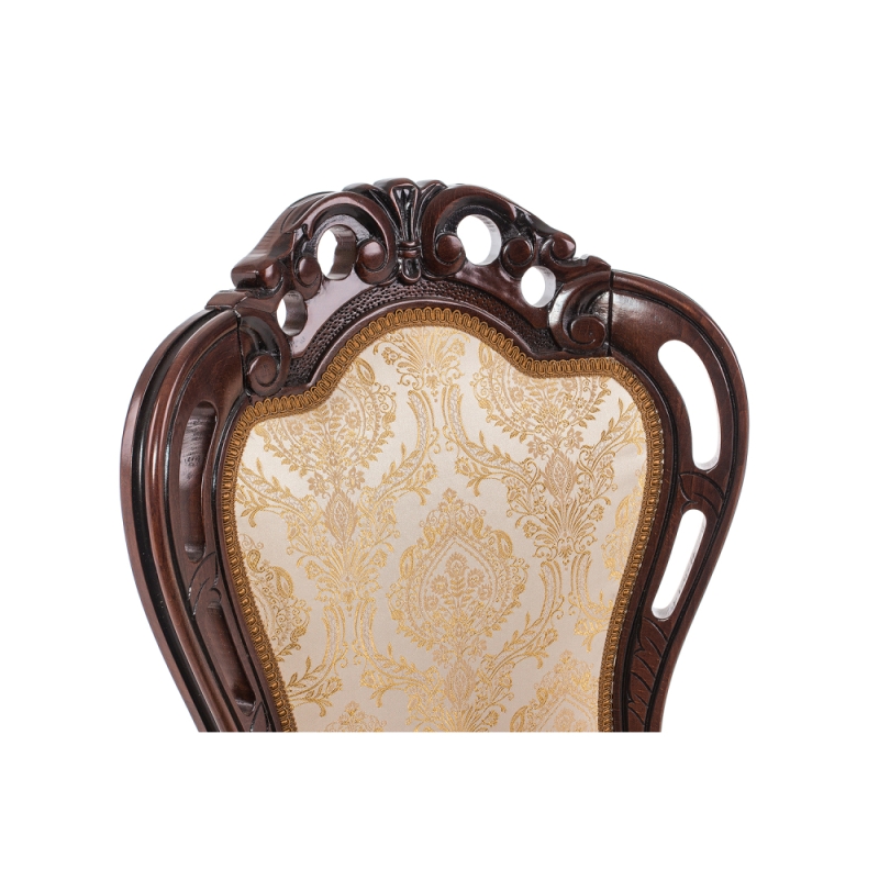 Стул Bronte вишня  с патиной / бежевый