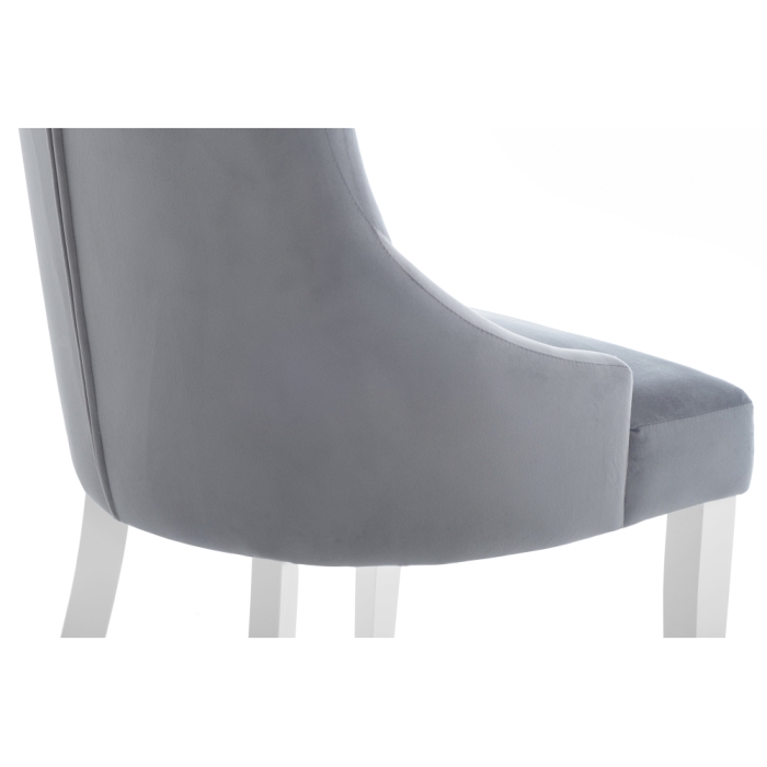 Стул Elegance white / grey
