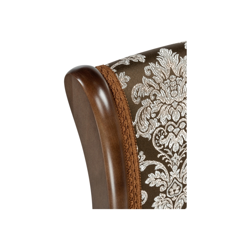 Стул Фабиано орех / шоколад комби