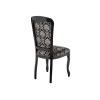 Стул Клето патина серебро / черный