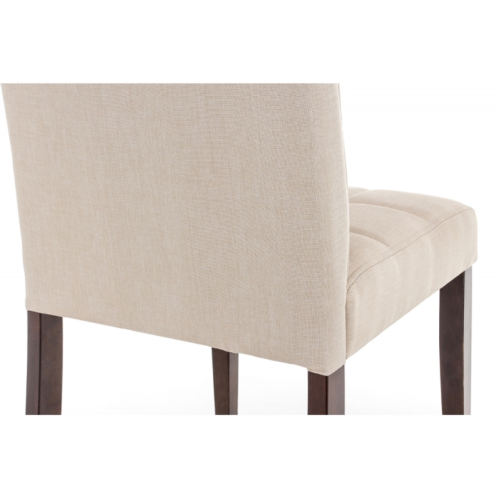Стул Madina dark walnut / fabric cream
