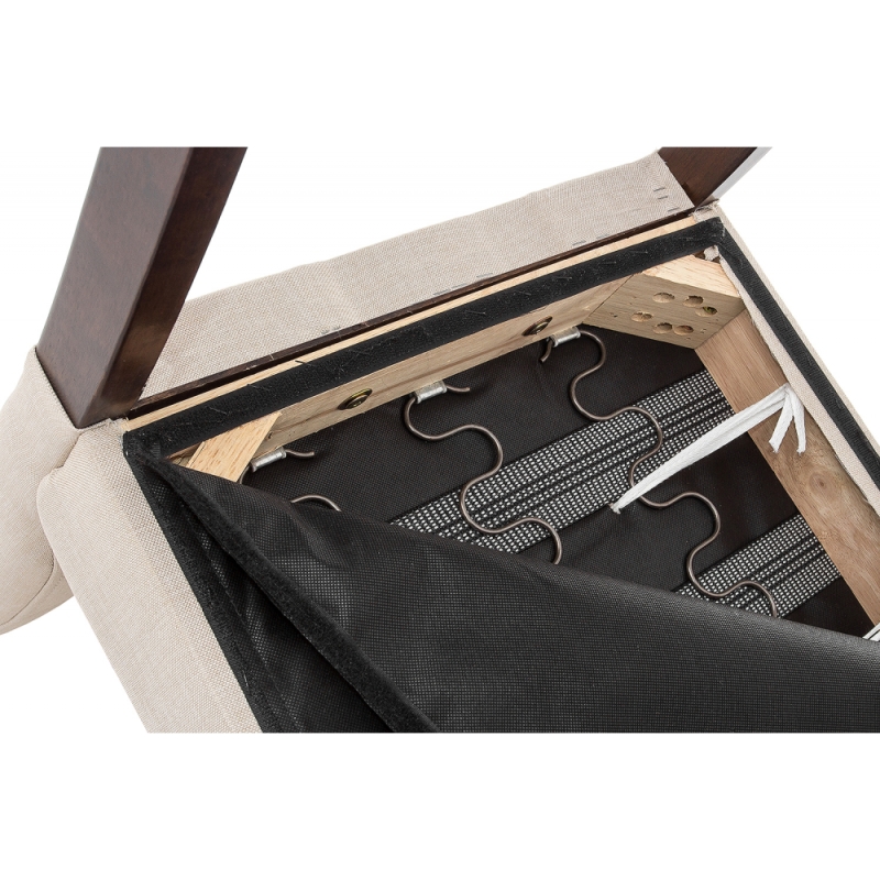 Стул Madina dark walnut / fabric cream