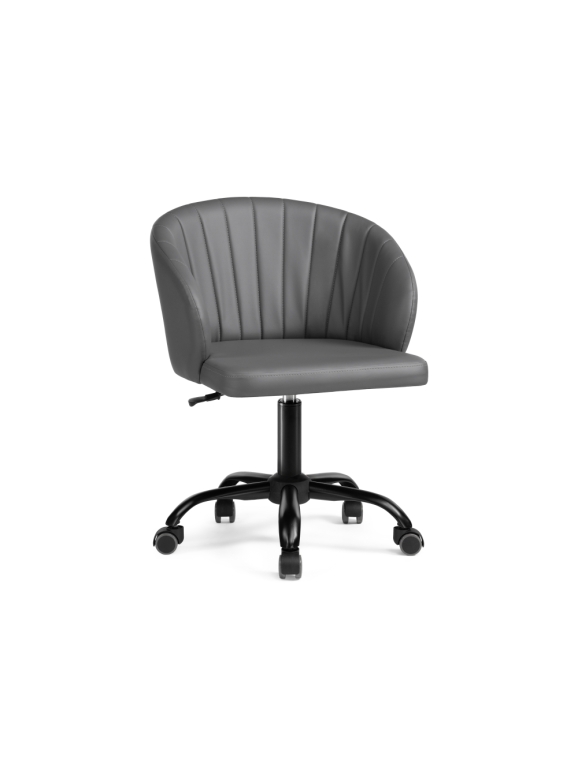 Компьютерное кресло Пард экокожа серый