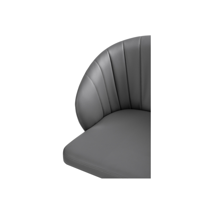 Компьютерное кресло Пард экокожа серый