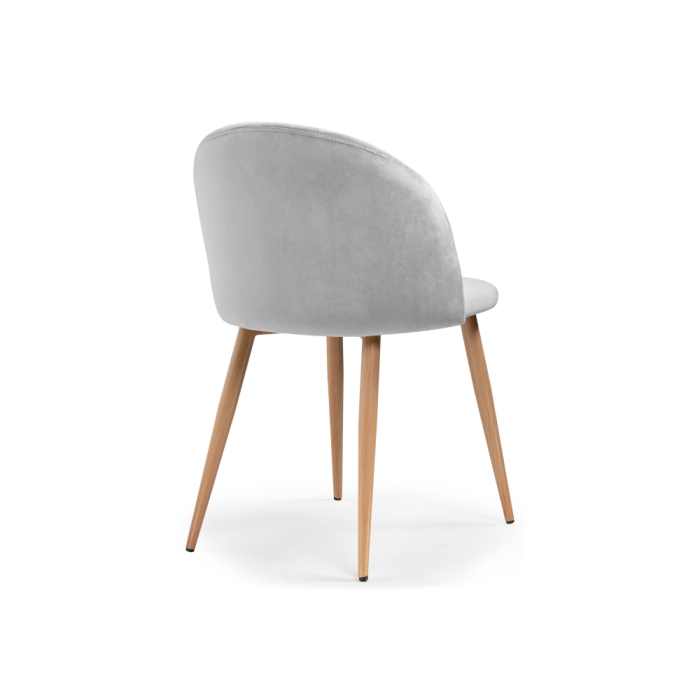 Стул на металлокаркасе Aldo grey / wood