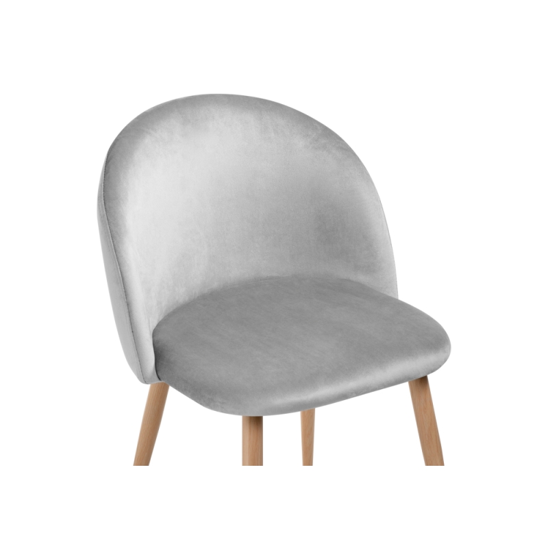 Стул на металлокаркасе Aldo grey / wood