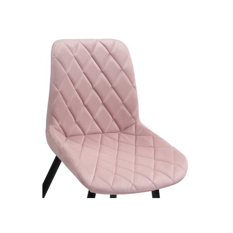 Стул на металлокаркасе Баодин Б/К розовый / черный