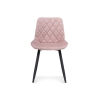 Стул на металлокаркасе Баодин Б/К розовый / черный