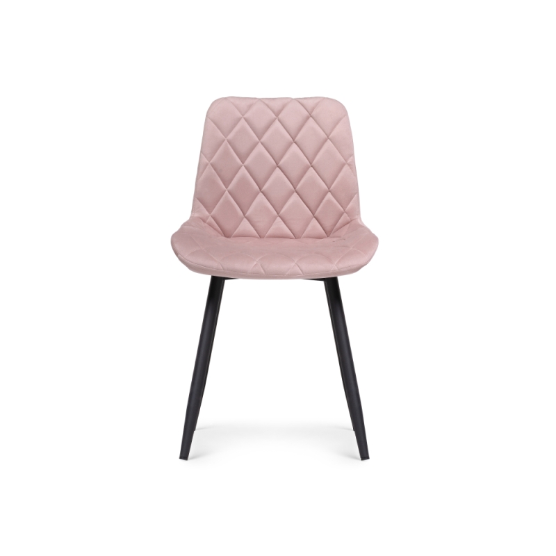 Стул на металлокаркасе Баодин Б/К розовый / черный