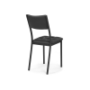 Стул на металлокаркасе Бекал черный / матовый черный