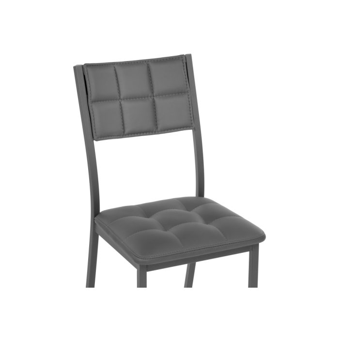 Стул на металлокаркасе Бекал темно-серый / графит