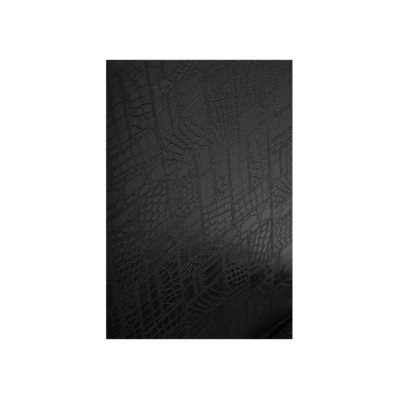 Стул на металлокаркасе Bozanak черный крокодил / светлый мусс