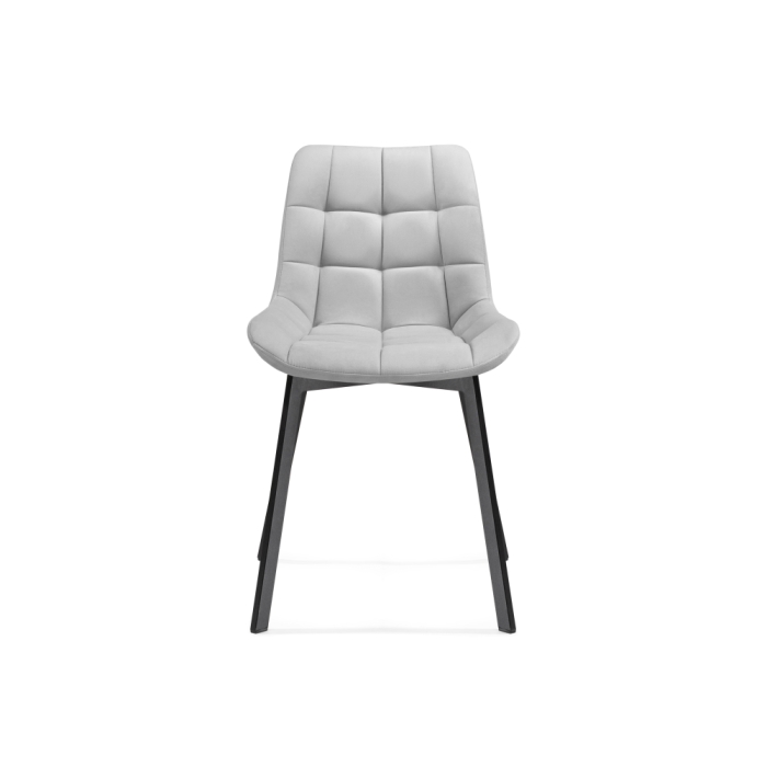 Стул на металлокаркасе Челси черный / светло-серый