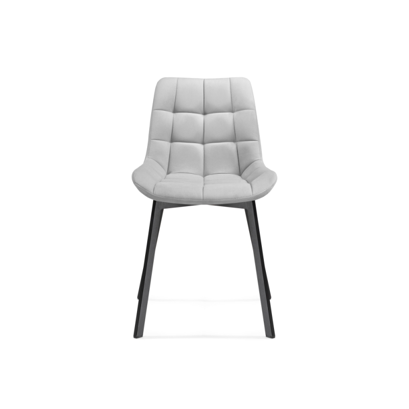 Стул на металлокаркасе Челси черный / светло-серый