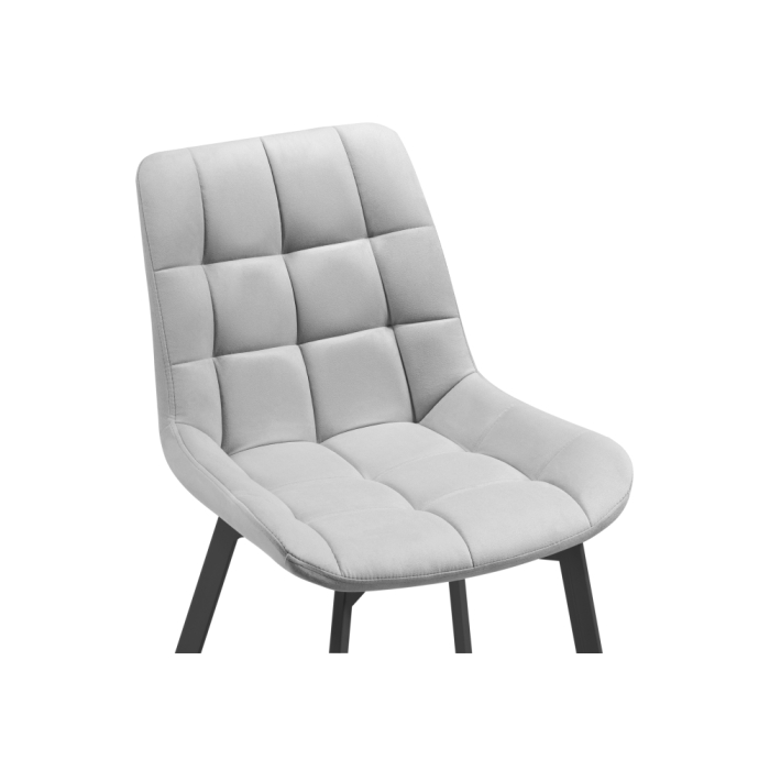 Стул на металлокаркасе Челси черный / светло-серый