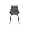 Стул на металлокаркасе Челси черный / темно-серый