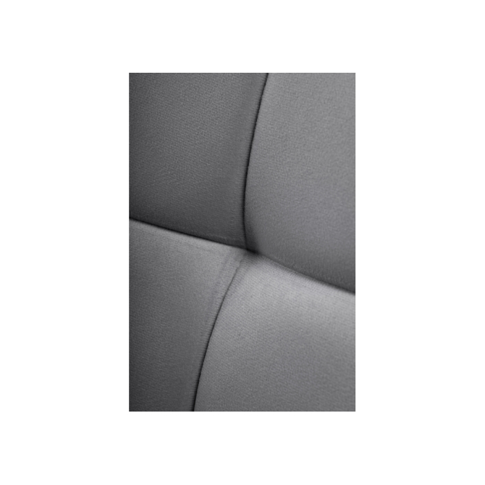 Стул на металлокаркасе Челси велюр темно-серый / белый