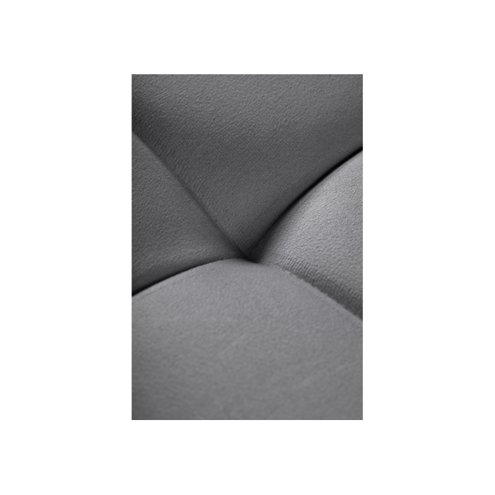 Стул на металлокаркасе Челси велюр темно-серый / черный