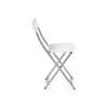 Стул на металлокаркасе Elevis белый полимер / светлый мусс