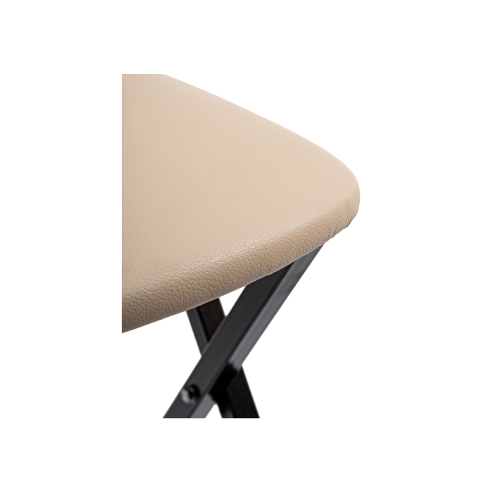 Стул на металлокаркасе Elevis ваниль крап / темный мусс