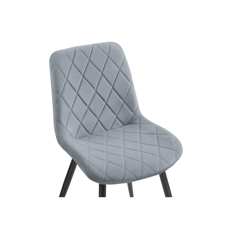 Стул на металлокаркасе Fox black / gray