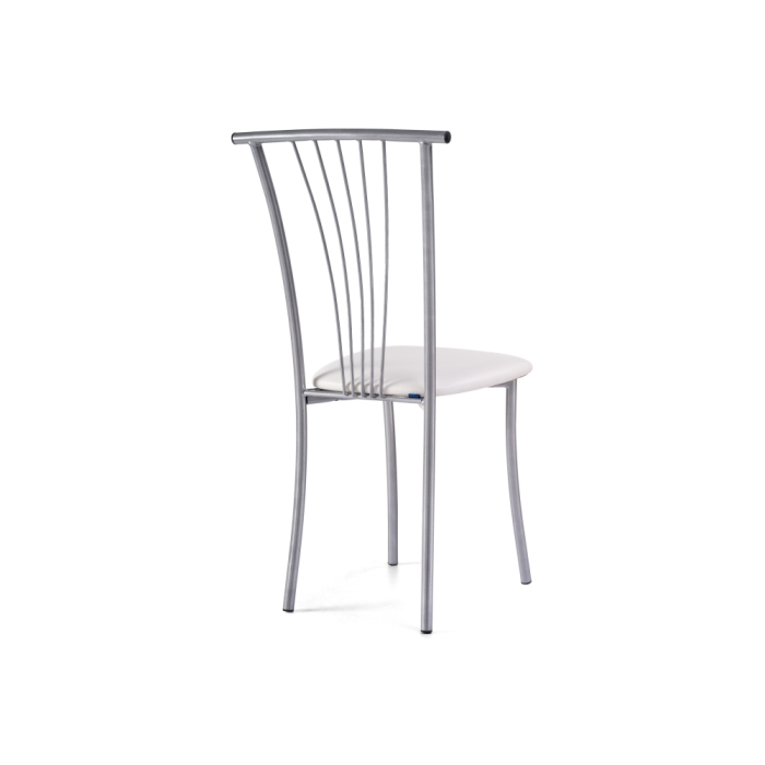 Стул на металлокаркасе Grigori белый полимер / светлый мусс