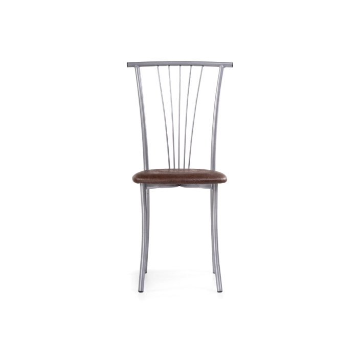 Стул на металлокаркасе Grigori горький шоколад / светлый мусс