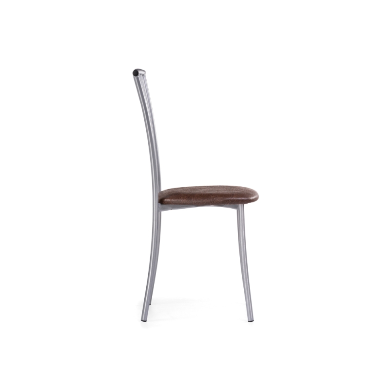 Стул на металлокаркасе Grigori горький шоколад / светлый мусс