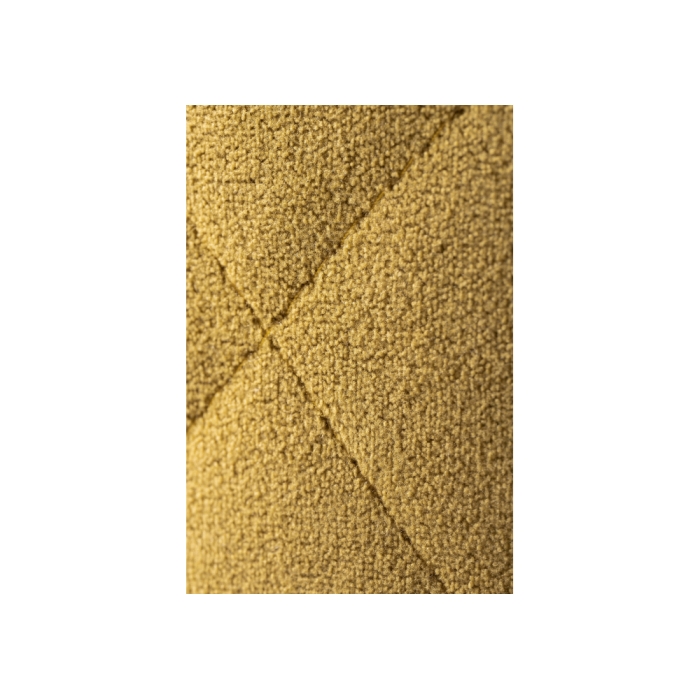 Стул на металлокаркасе Гутрид прошивка ромбы сзади черный / горчичный