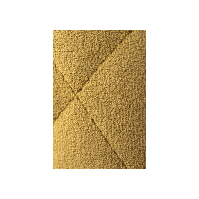 Стул на металлокаркасе Гутрид прошивка ромбы сзади черный / горчичный