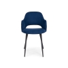 Стул на металлокаркасе Гутрид прошивка ромбы сзади темно-синий / черный