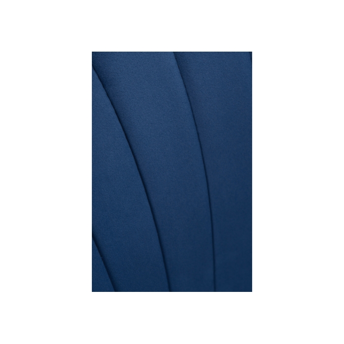 Стул на металлокаркасе Инклес синий / черный глянец