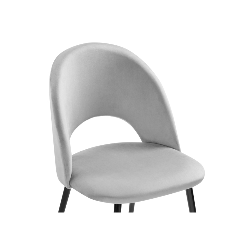 Стул на металлокаркасе Ирре confetti silver серый / черный