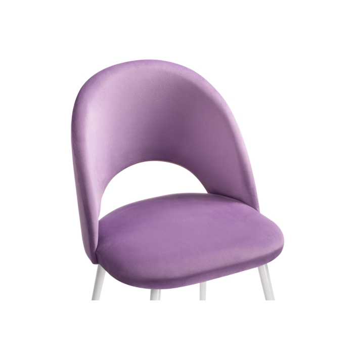 Стул на металлокаркасе Ирре сиреневый / белый глянец