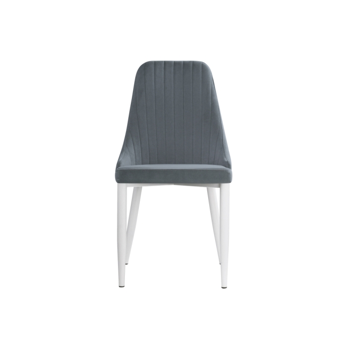 Стул на металлокаркасе Kora white / gray