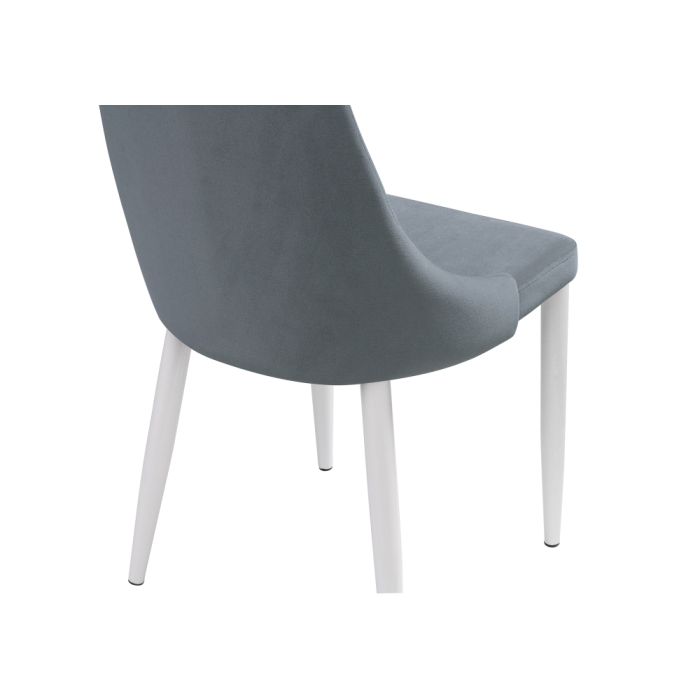 Стул на металлокаркасе Kora white / gray