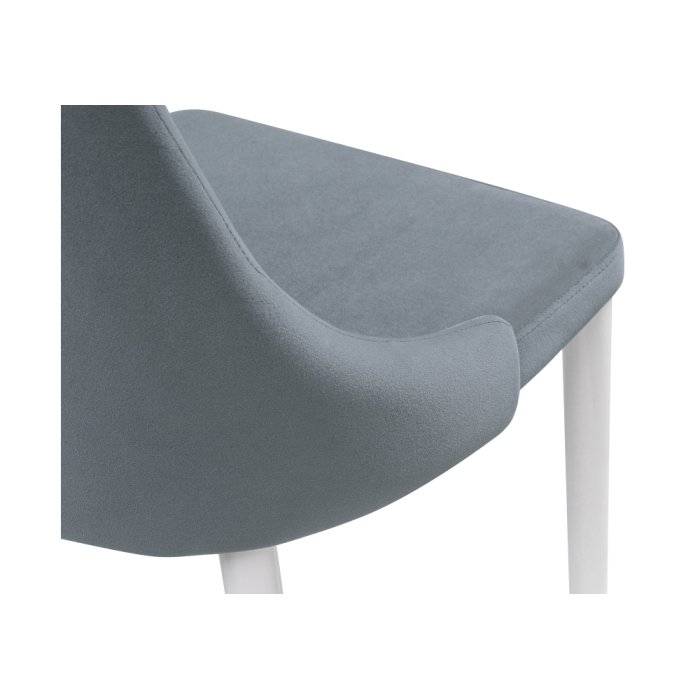 Стул на металлокаркасе Kora white / gray
