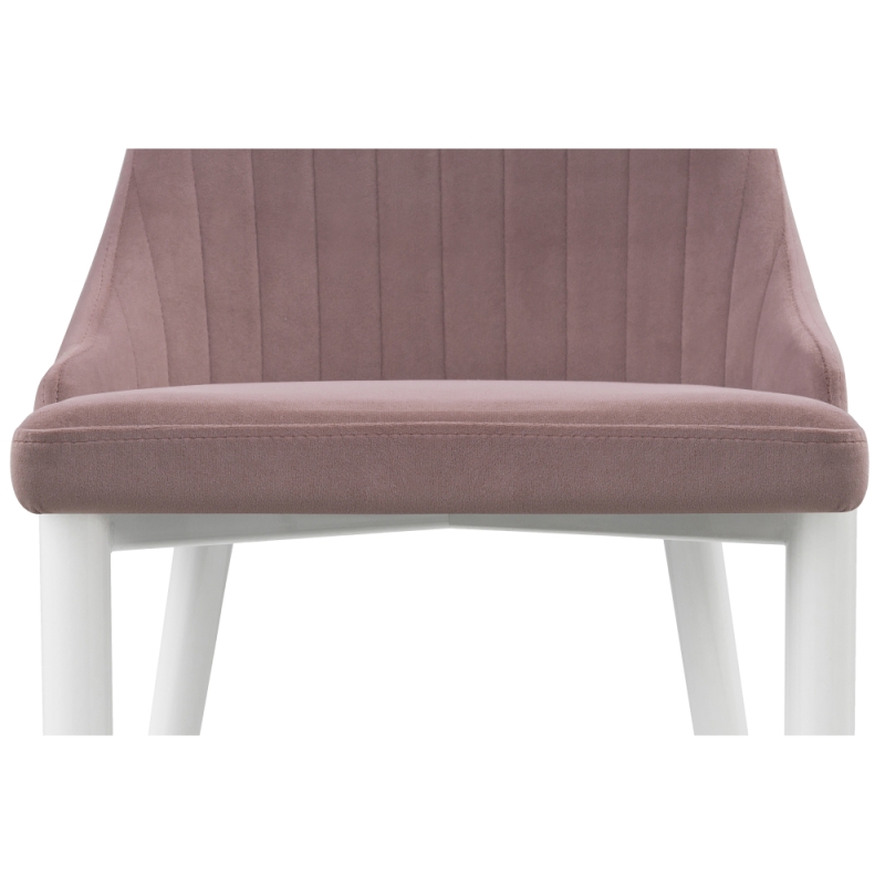 Стул на металлокаркасе Kora white / light purple