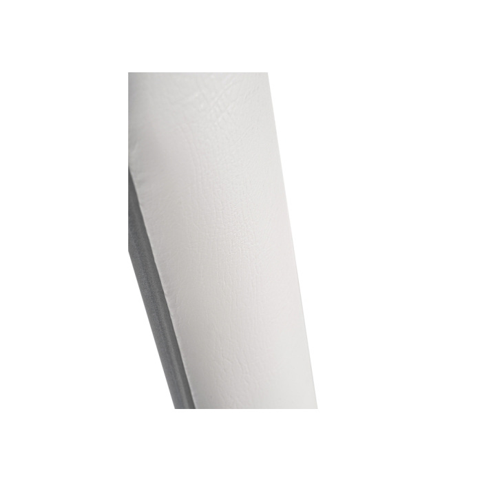 Стул на металлокаркасе Lamniel косое кольцо белый полимер / светлый мусс